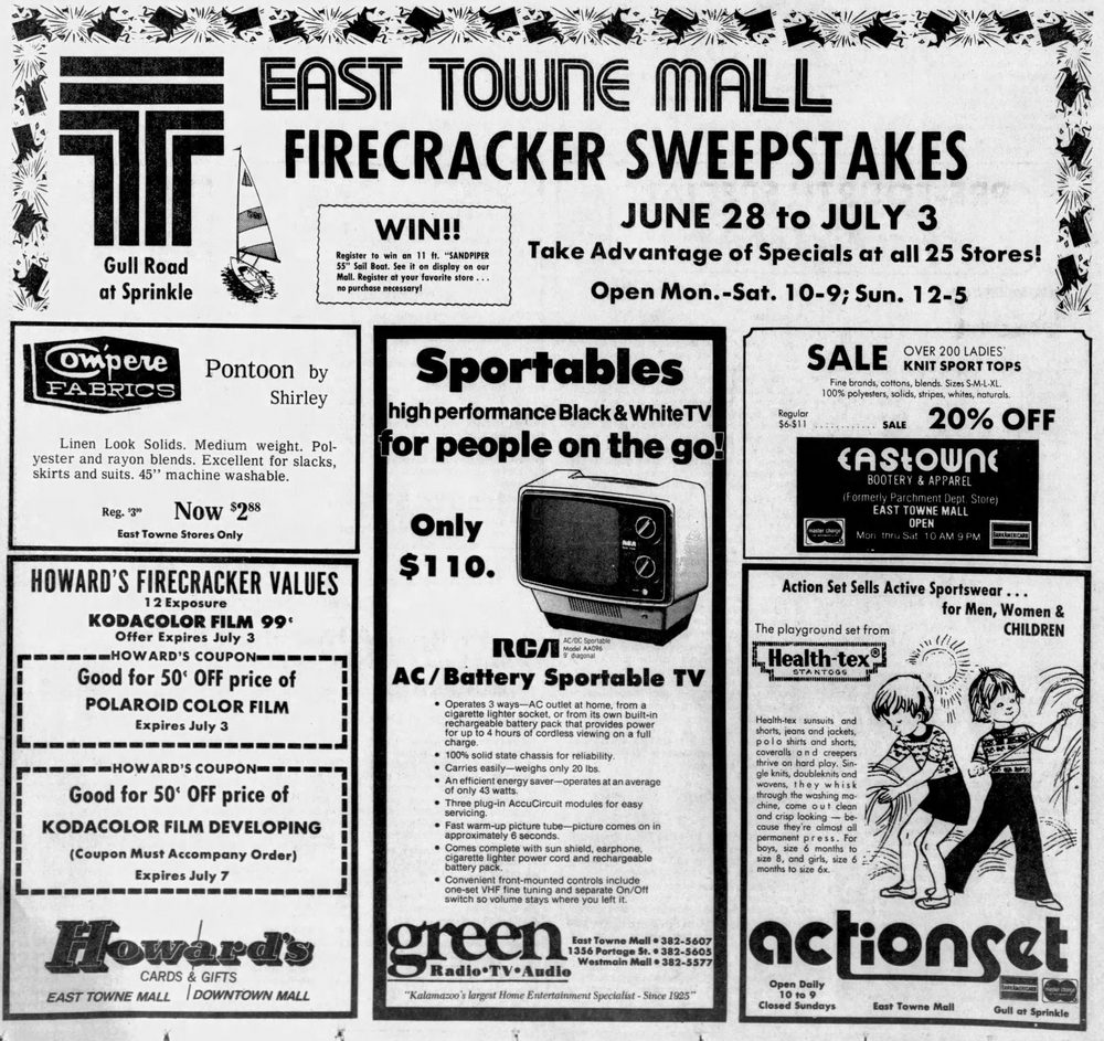East Towne Mall (Gull Crossing, East Town Mall) - Jun 28 1977 Article (newer photo)